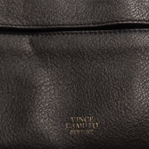 Vince Camuto Textured Black Leather Accessory